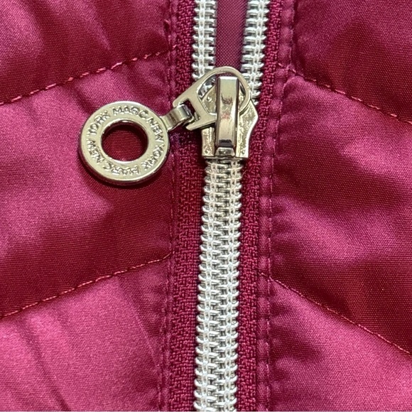 Marc New York Andrew Marc Reese Quilted Synthetic Down Vest Magenta Pink SzXL‎ - Picture 6 of 9